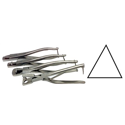 SACABOCADOS EN TRIANGULO 21CMS