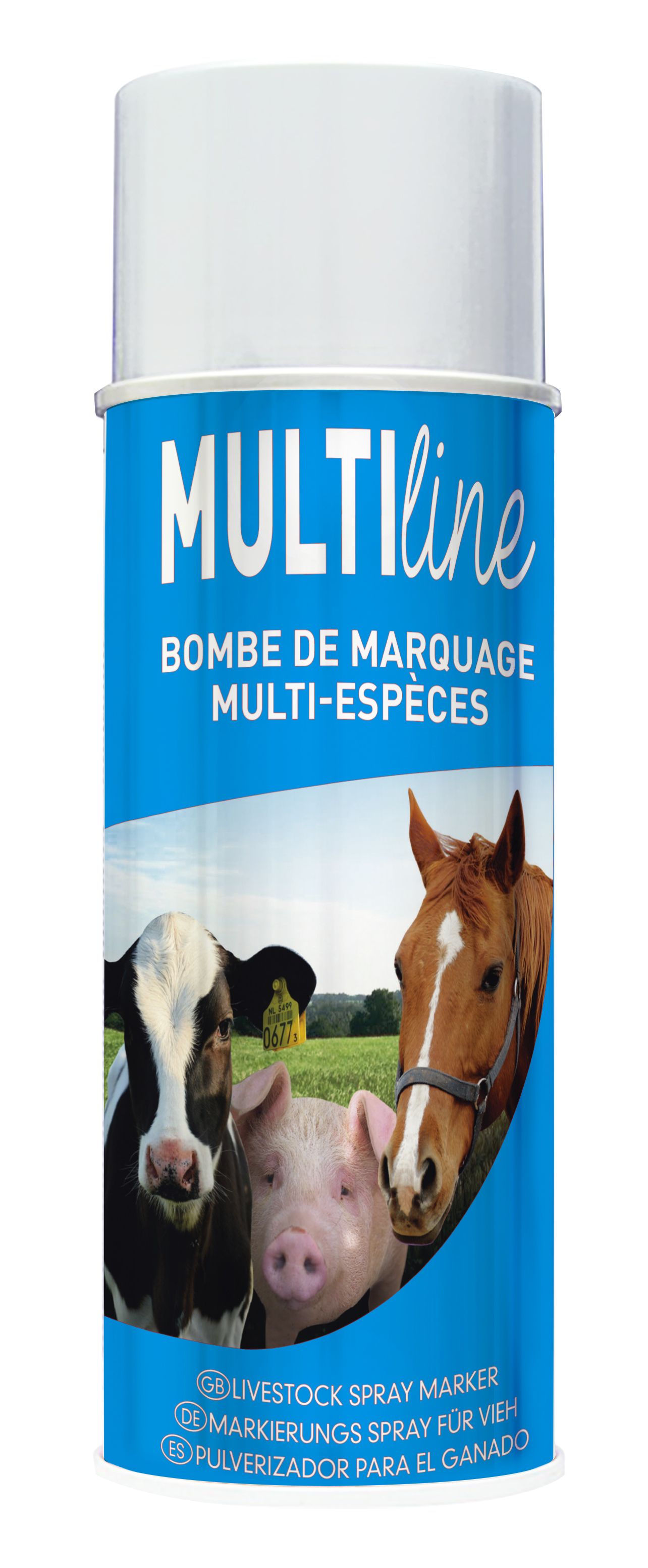 SPRAY MULTILINE AZUL 500 ML.