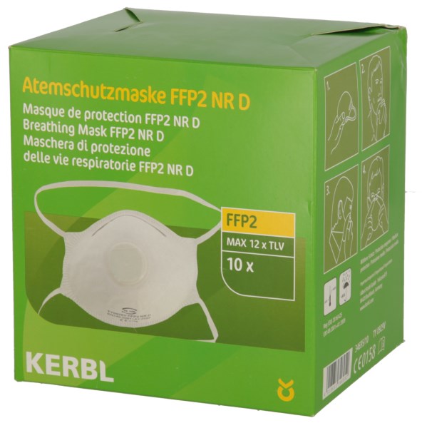 MÁSCARA COM VÁLVULA FFP2 10 UNID 1