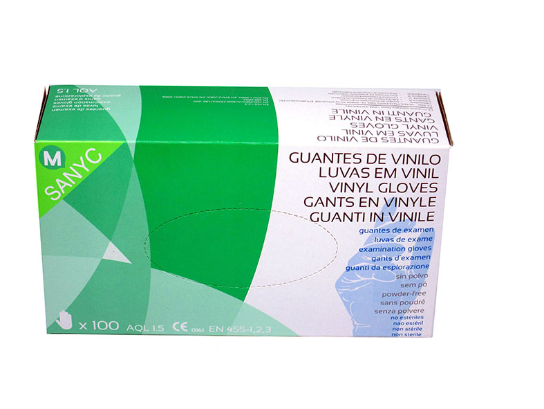 LUVA DE VINIL ECO SEM PÓ S.S. (100 UNIDADES) 1