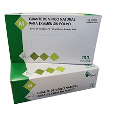 LUVAS DE VINIL SEM PÓ TAMANHO XL (100 UNIDADES)