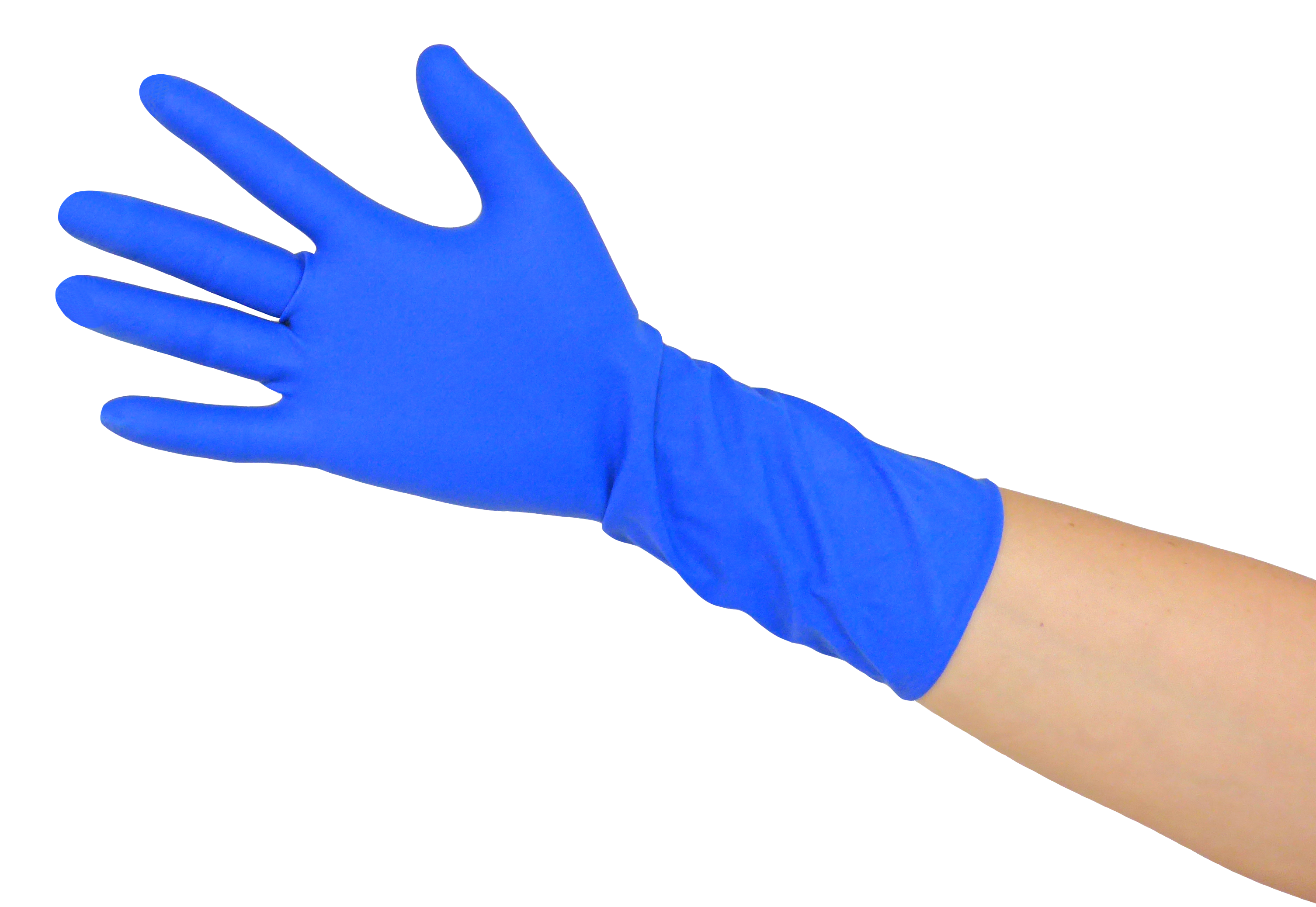 LUVA DE LÁTEX S/P AZUL AACHENGRIP TAMANHO XL (50 UNIDADES)