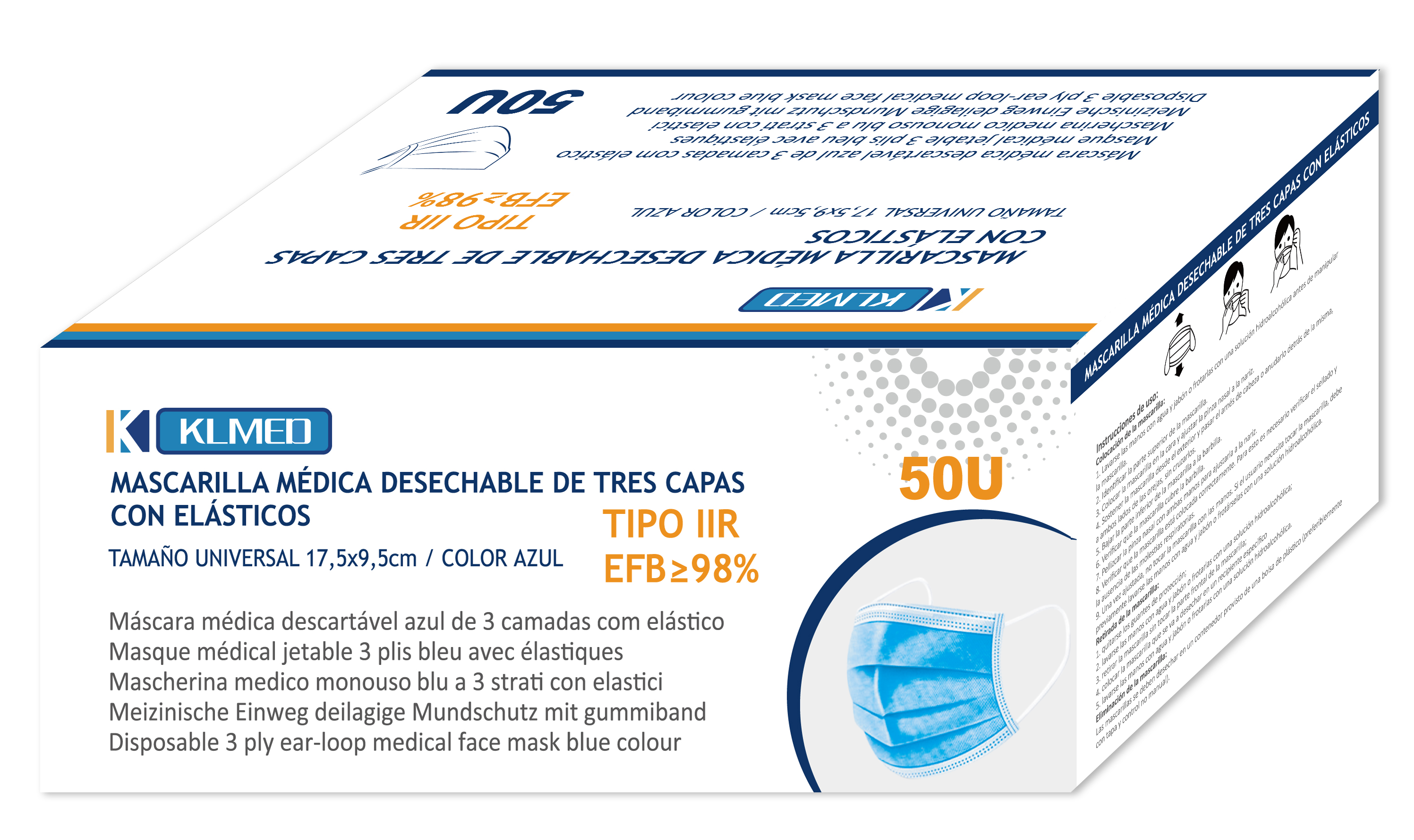 MÁSCARA CIRÚRGICA IIR 50 UNIDADES 1