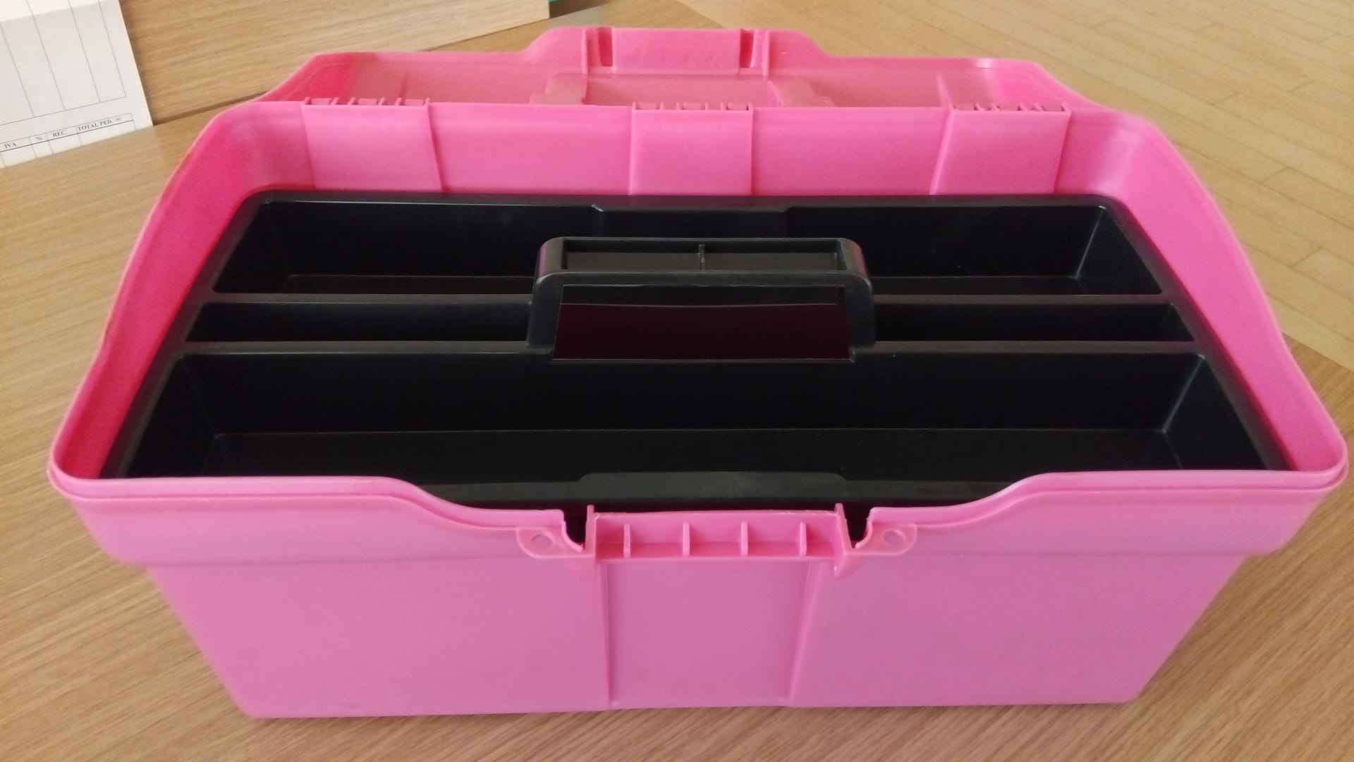MALETIN DE LIMPIEZA ROSA 40x22x20CMS 1