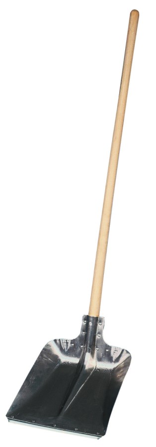 PÁ COM FLANGE E CABO DE MADEIRA 135 CM.