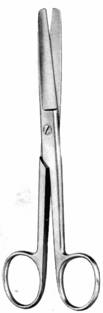 SURGERY SCISSOR R/R STRAIGHT 16 cm