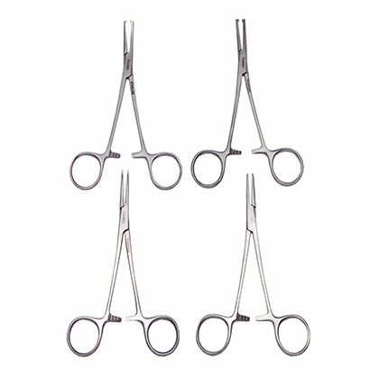 MOLA HEMOSTÁTICA CURVA COM DENTES 16 cms