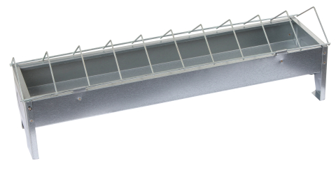 ALIMENTADOR PARA AVES 10 x 50 cm GALVANIZADO