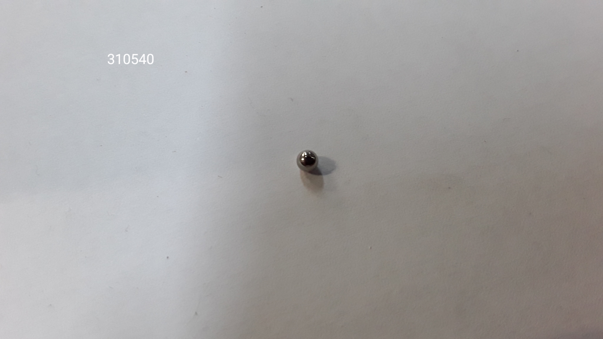 ESFERA METÁLICA DE ÊMBOLO DE MEDIÇÃO