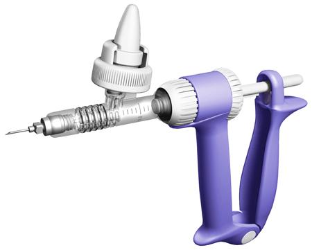 VACINADORA PREMIUM SIMCRO 0,5 ML. COM SUPORTE PARA FRASCO