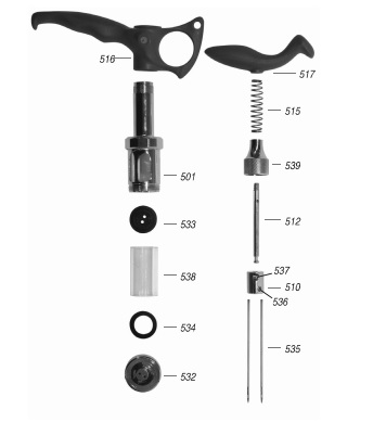 KIT DE PEÇAS SOBRESSALENTES + CILINDRO 1 ML.
