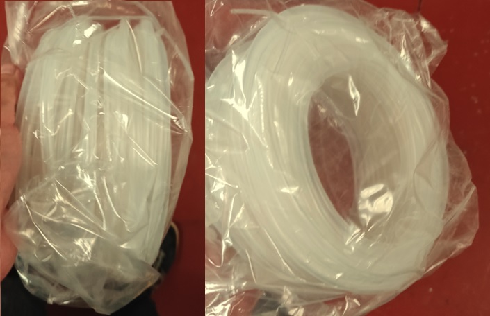 TUBO DE SILICONE 4 MM. X 8 MM. 1 METRO