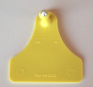 ALLFLEX MACHO JUNIOR AMARILLO NUMERADO