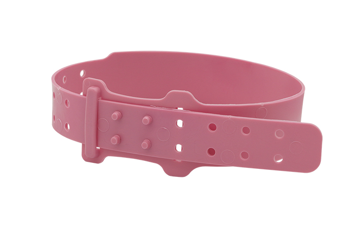 COLAR DE OVELHAS DE PLÁSTICO COR-DE-ROSA
