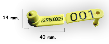 CROTAL CORDEROS CHEVIFLEX ALLFLEX MARCADO