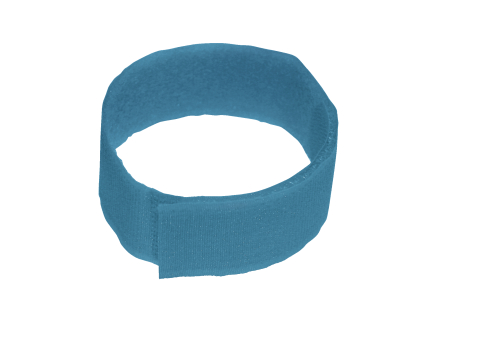 BRACELETE COM FECHO DE VELCRO AZUL 10 UNI.