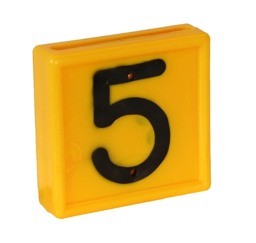 DISTINTIVO DE COLARINHO DE VACA N.º 2 AMARELO