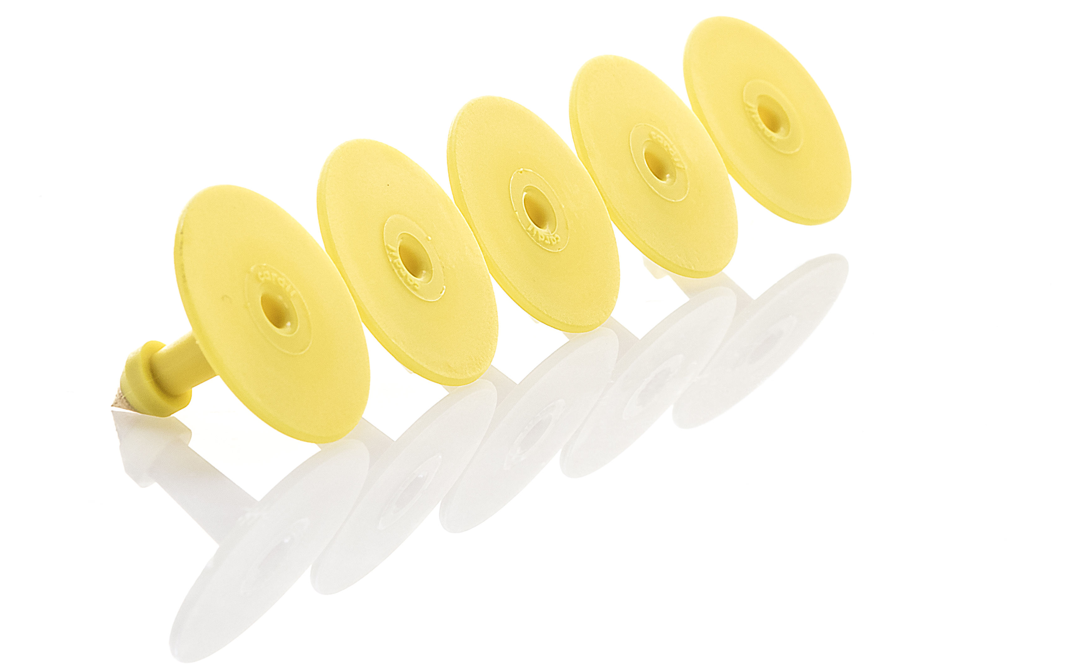 ROUND MALE P/METAL YELLOW S/N NUMBERING