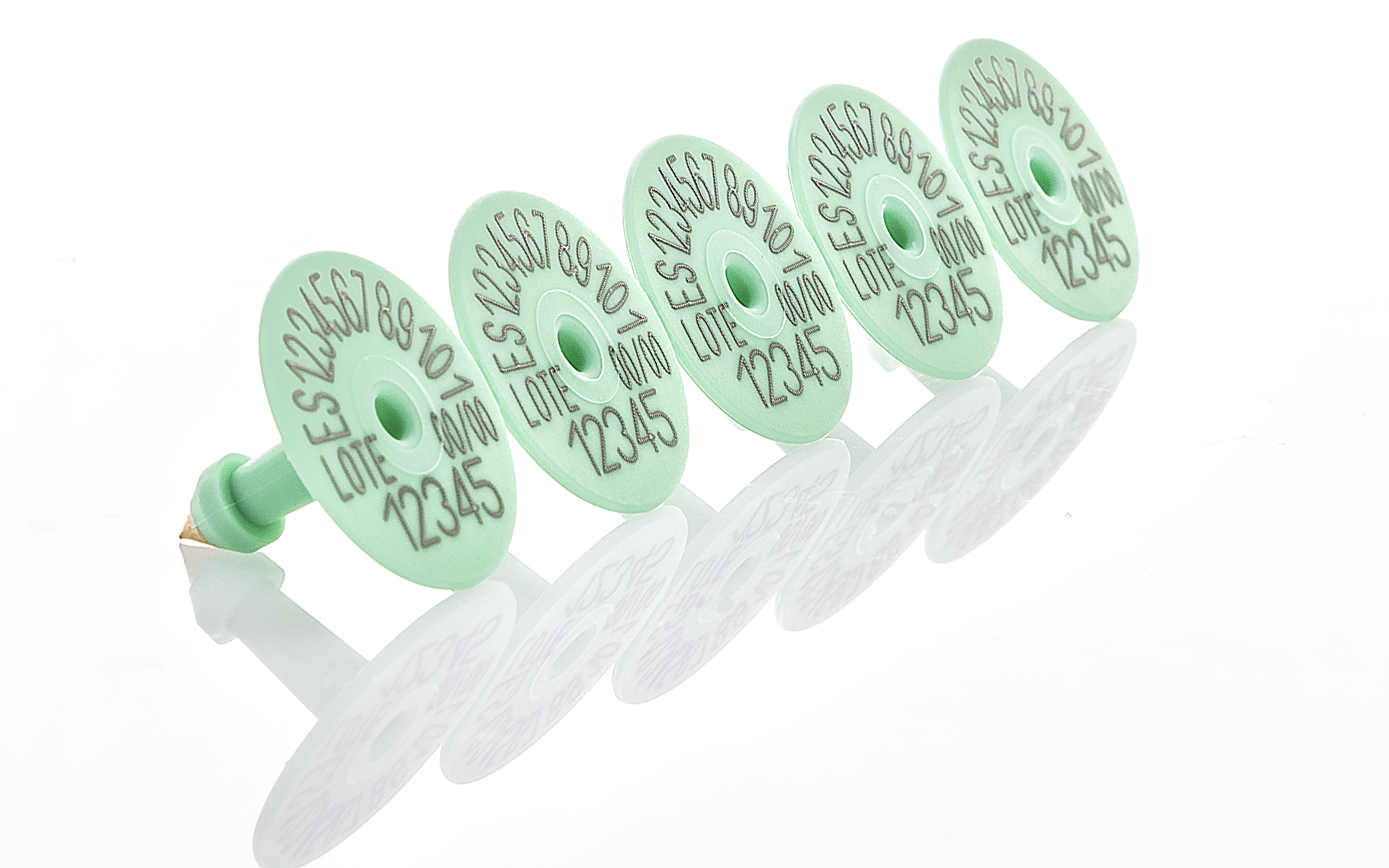 MACHO REDONDO P/METAL VERDE NUMERADO