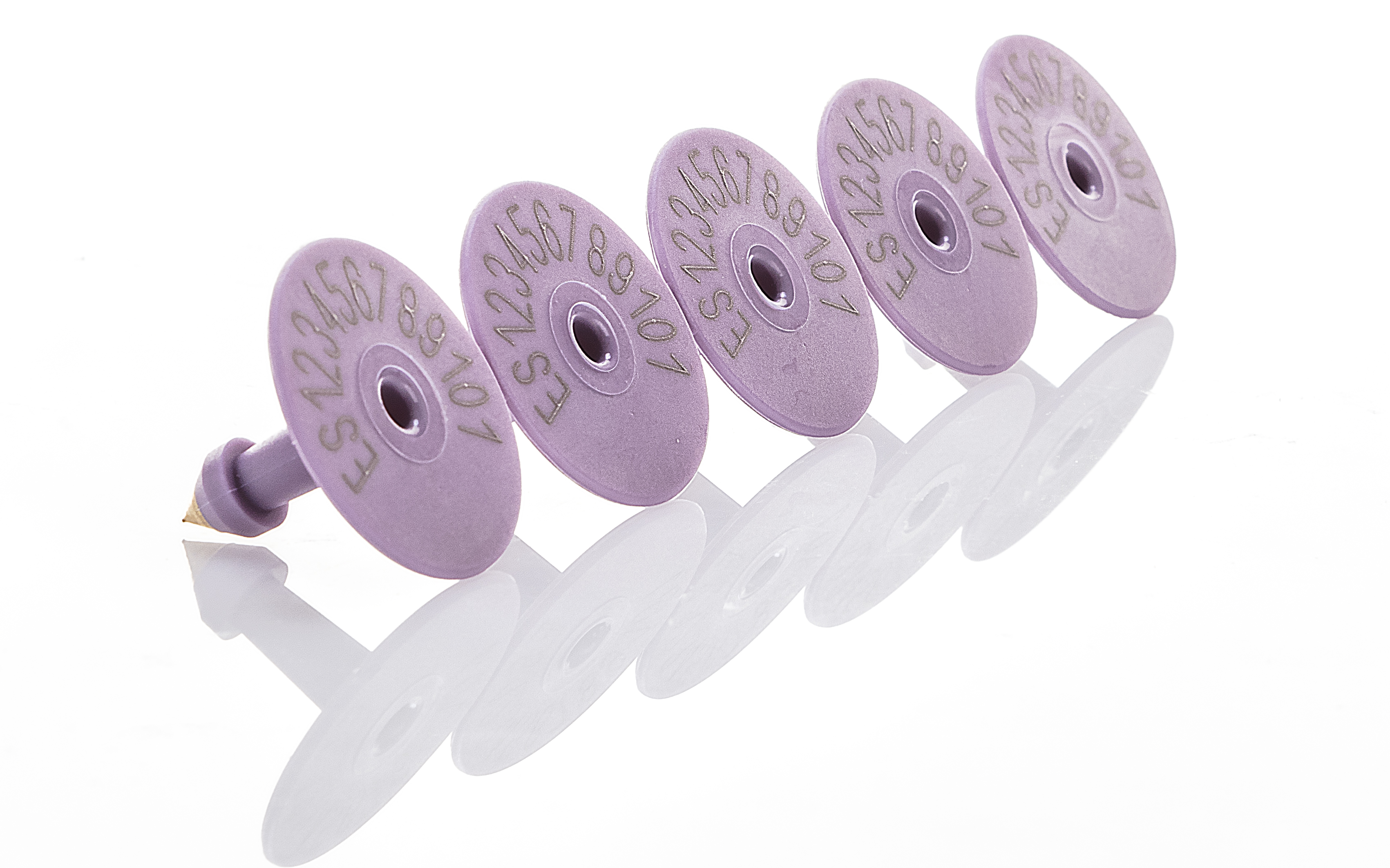 MACHO REDONDO F/METAL VIOLETA NUMERADO