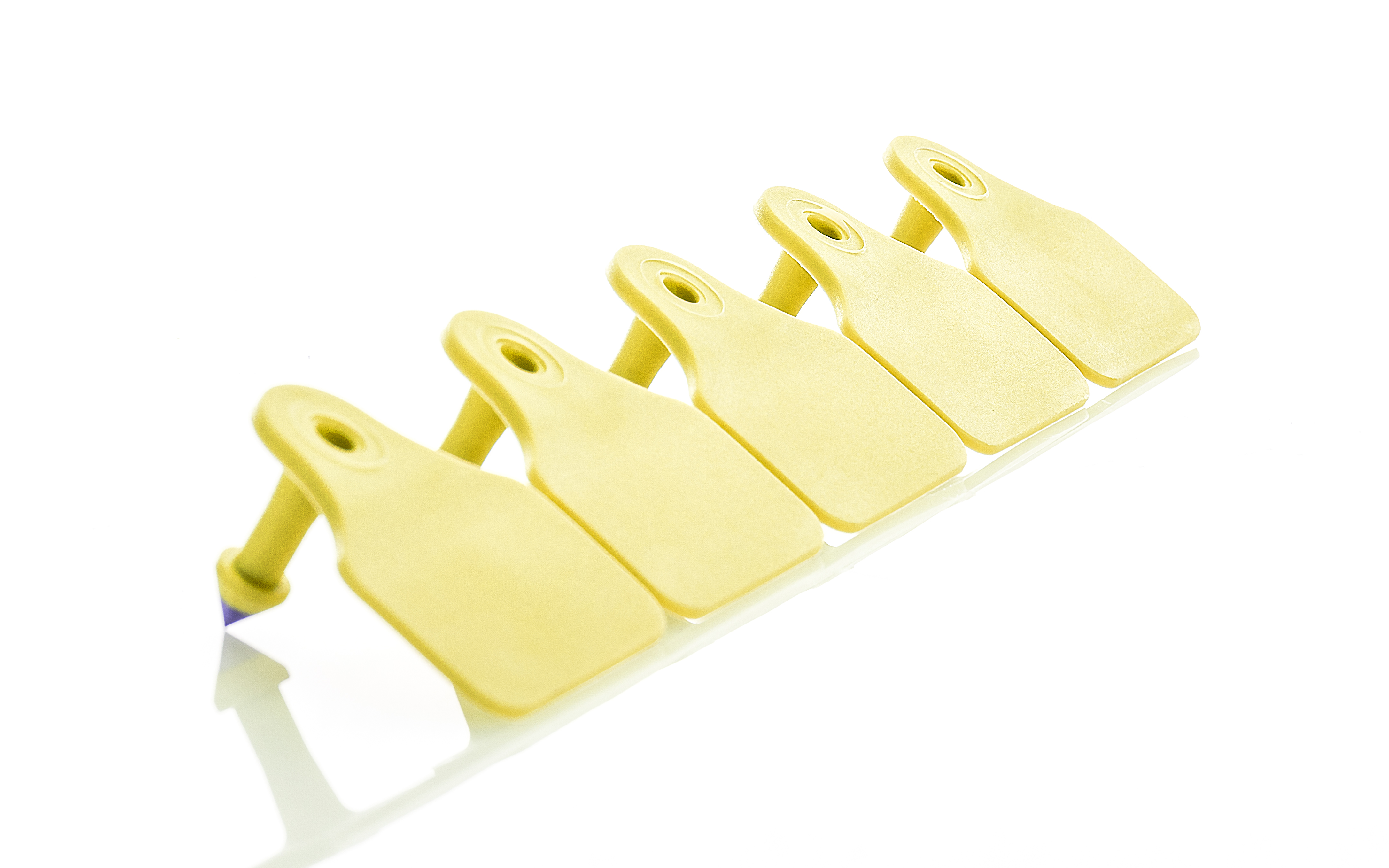 OVI-TAG MACHO P/METAL AMARELO S/N NUMERADO