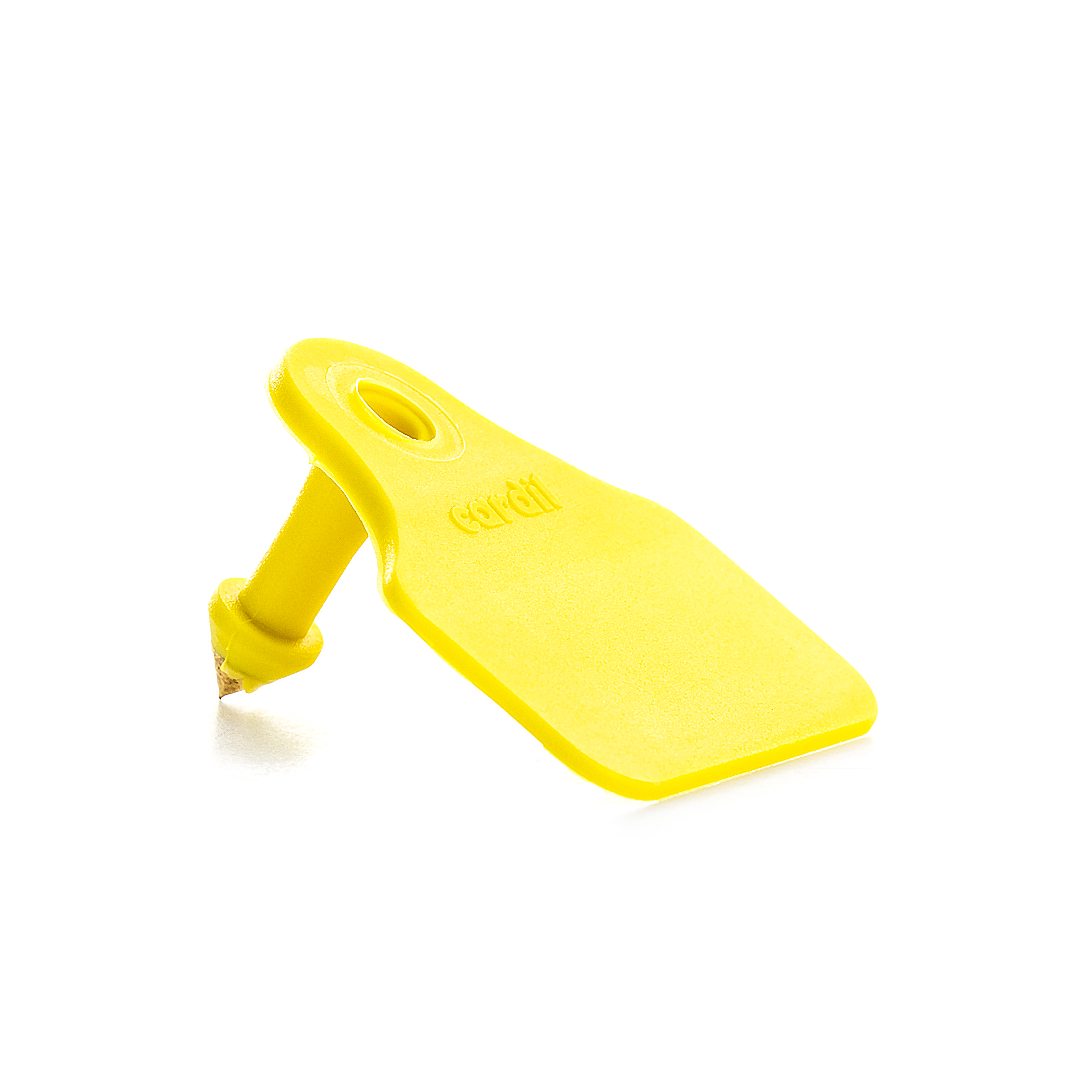 OVI-TAG MACHO P/METAL AMARELO S/N NUMERADO