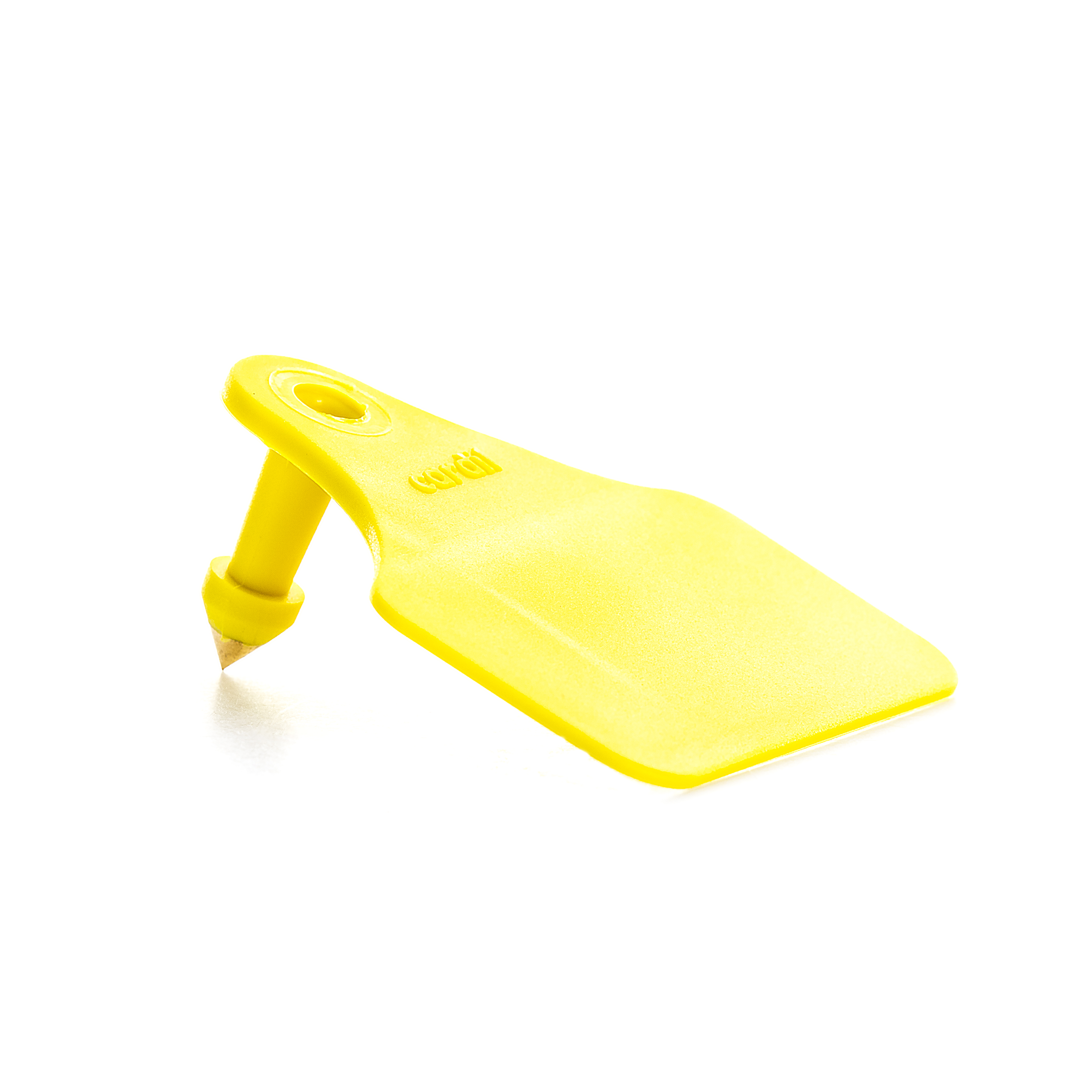 PIG-TAG MACHO P/METAL AMARILLO S/NUMERAR 1