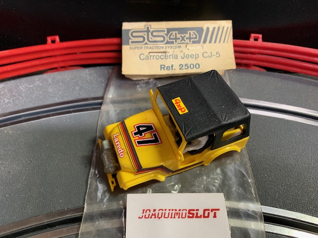 Scalextric 2500A Carroceria Jeep CJ-5 #47 Amarilla