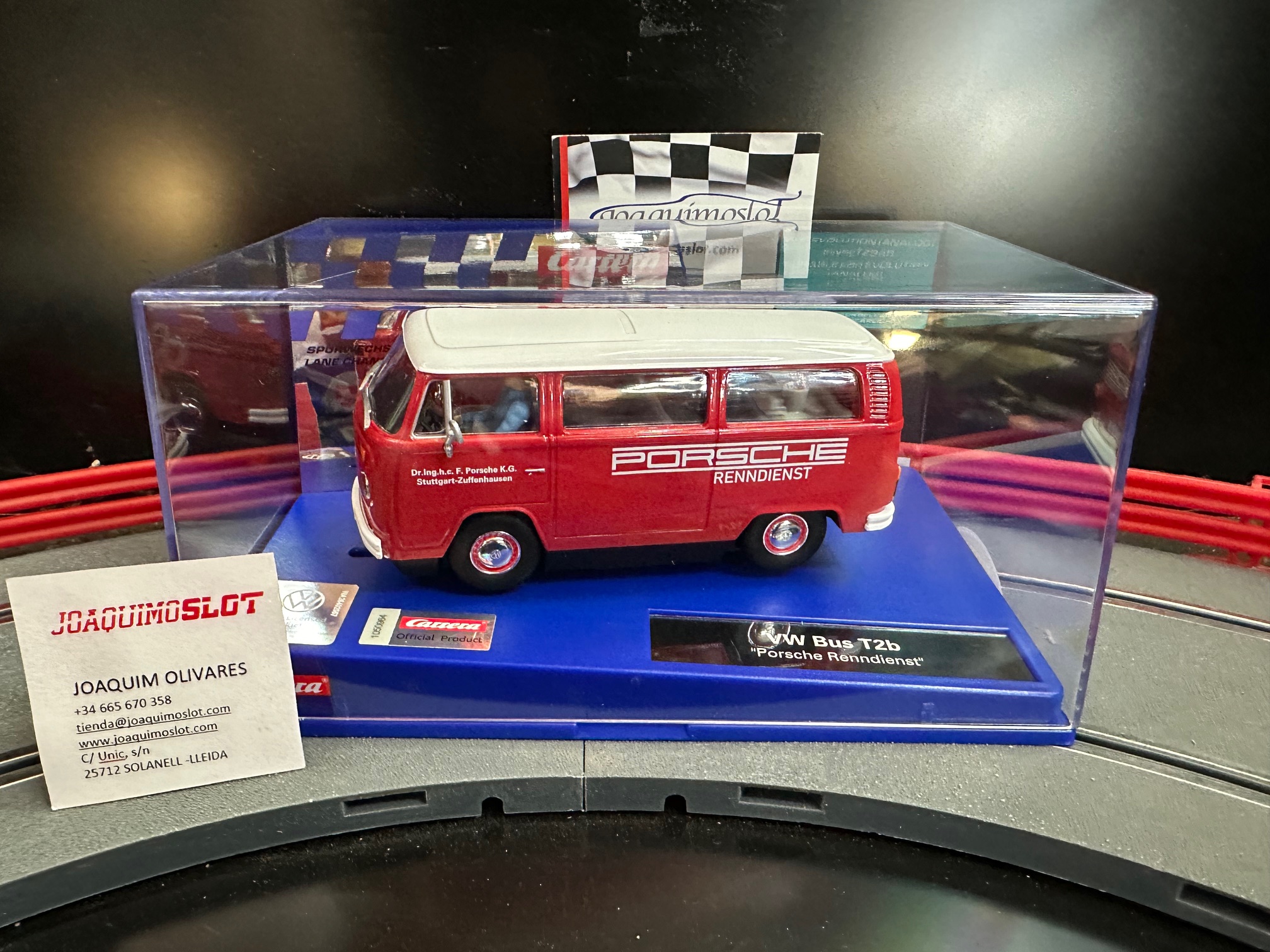 Carrera Digital 31096 VW Bus T2b Porsche Renndienst