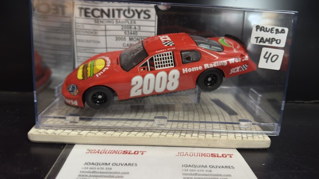 Scalextric 63440a Chevrolet Nascar Prueba Tampógrafia.