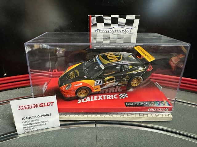 Voiture Circuit 1/43 Scalextric Porsche 911 GT3 Cup - Occasion - SCX Compact