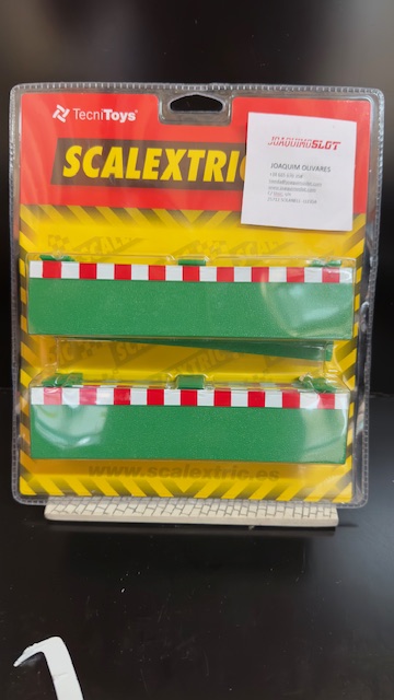 Scalextric 8792 8unid Bordes Para Recta Pista Negra