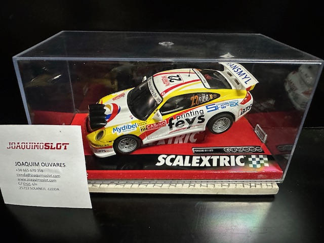 Scalextric Porsche 911 GT3 Rally DUEZ No.22, Auto Slot In Scala - 2