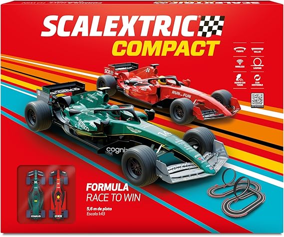 Scalextric compact C10510S500 Formula Race to Win