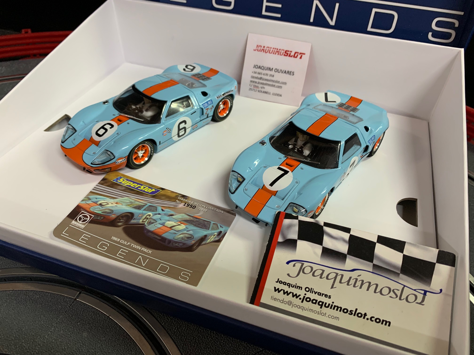 SUPERSLOT Ford Thunderbird 1986 #9 Bleu/Blanc/Rouge Scalextric Ru H4035