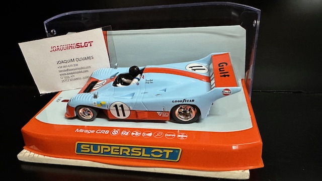 Superslot H4443 Mirage Gr8 Winner Le Mans 1975 Gulf Edition.