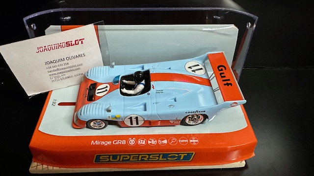 Superslot H4443 Mirage Gr8 Winner Le Mans 1975 Gulf Edition.
