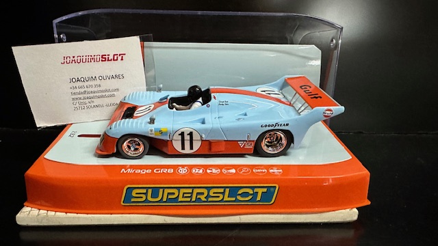 Superslot H4443 Mirage Gr8 Winner Le Mans 1975 Gulf Edition.