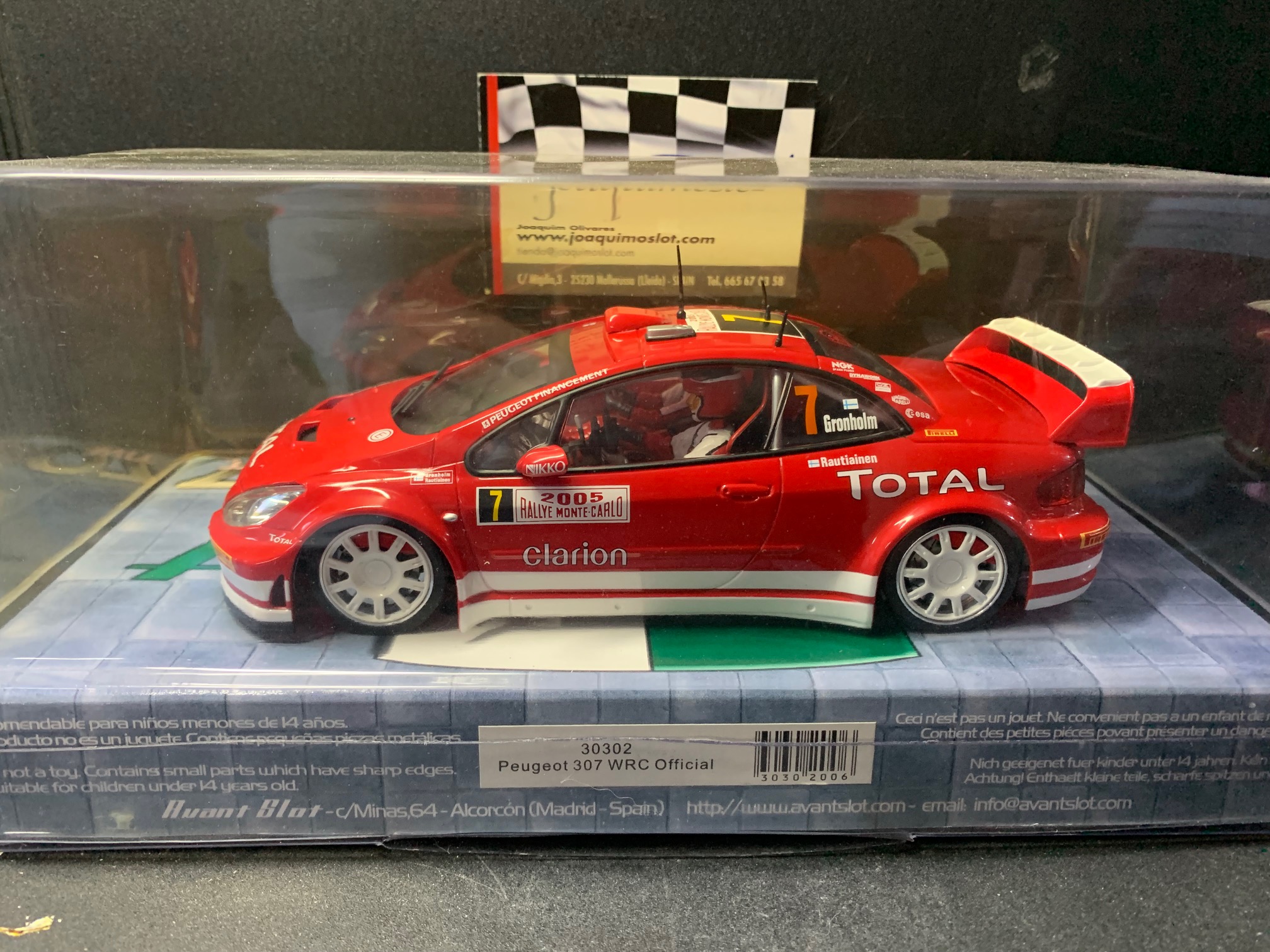 Avant Slot 30302 Peugeot 307 WRC Oficial 1/24