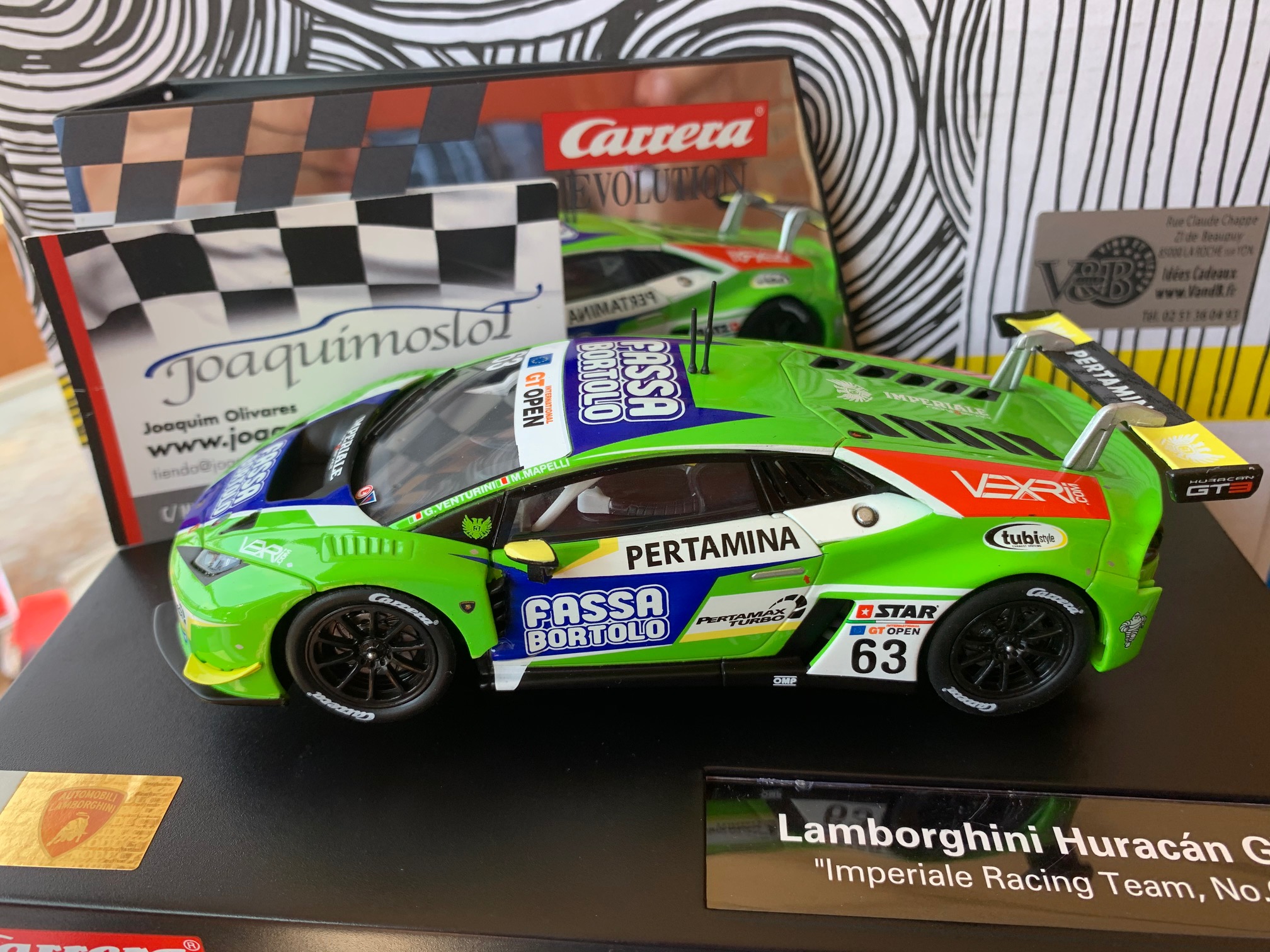 Carrera 27589  Lamborghini Huracán Gt3 Imperiale racing #63