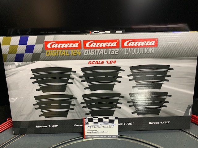 Carrera 1/24 1/32 20577  Curva 1/ 30º  6 unid pack
