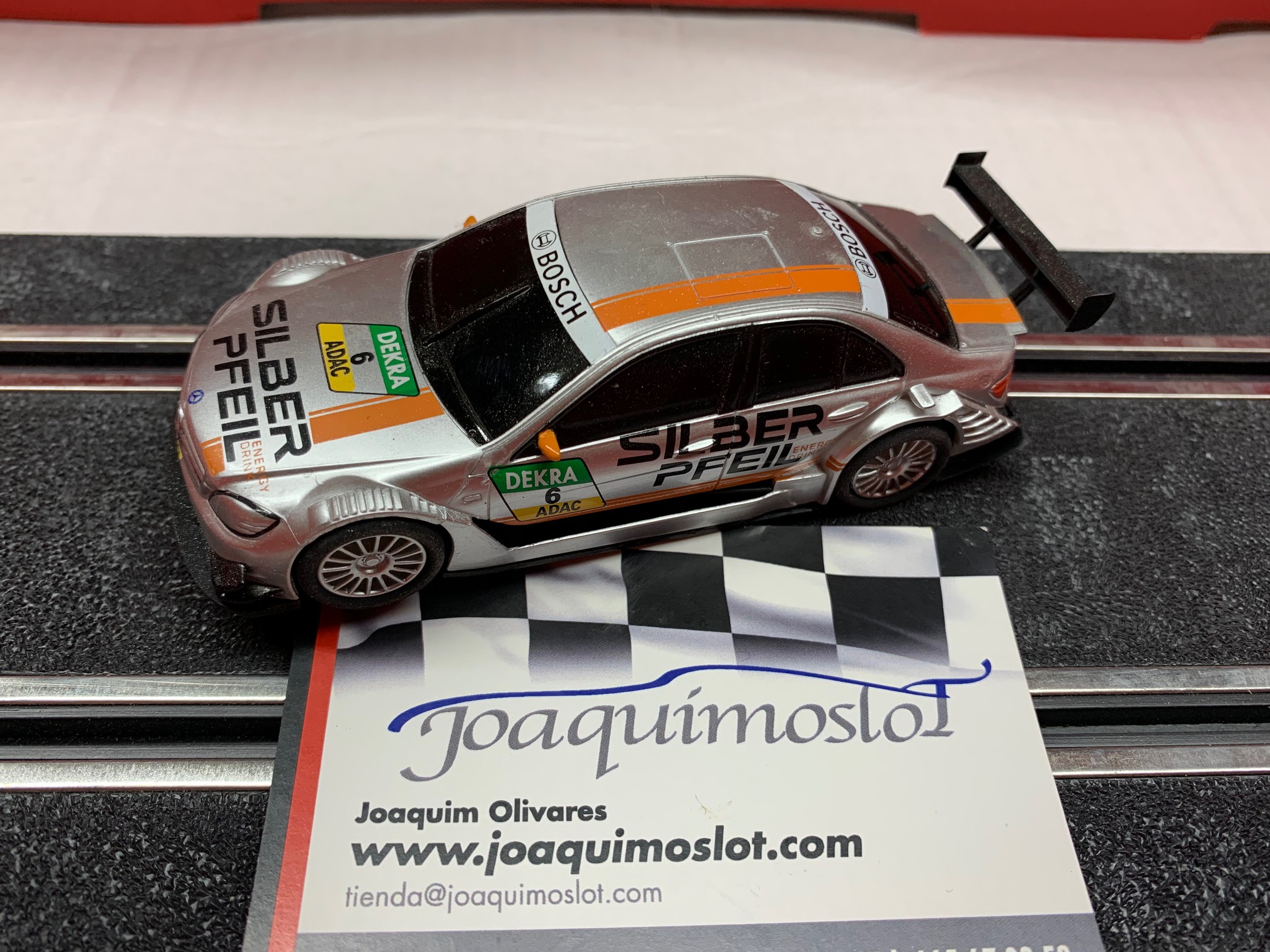 scalextric compact mercedes silber pfail  e: 143