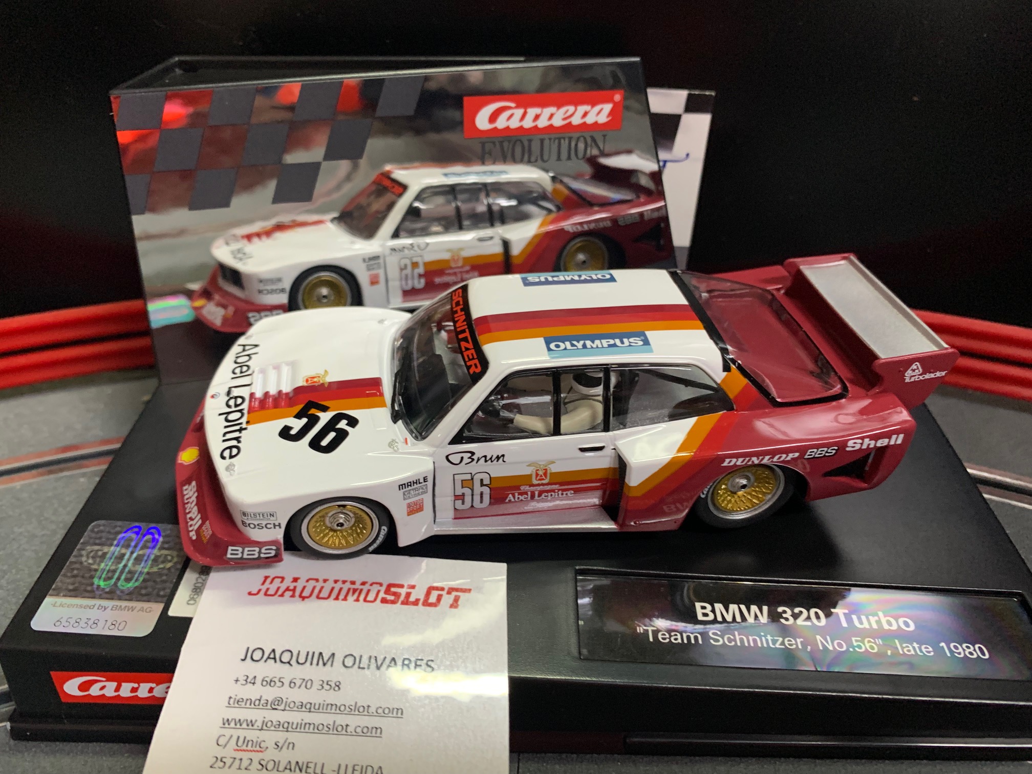 Carrera Evolution 27715 BMW 320 Turbo Team Schnitzer Nº56 1980