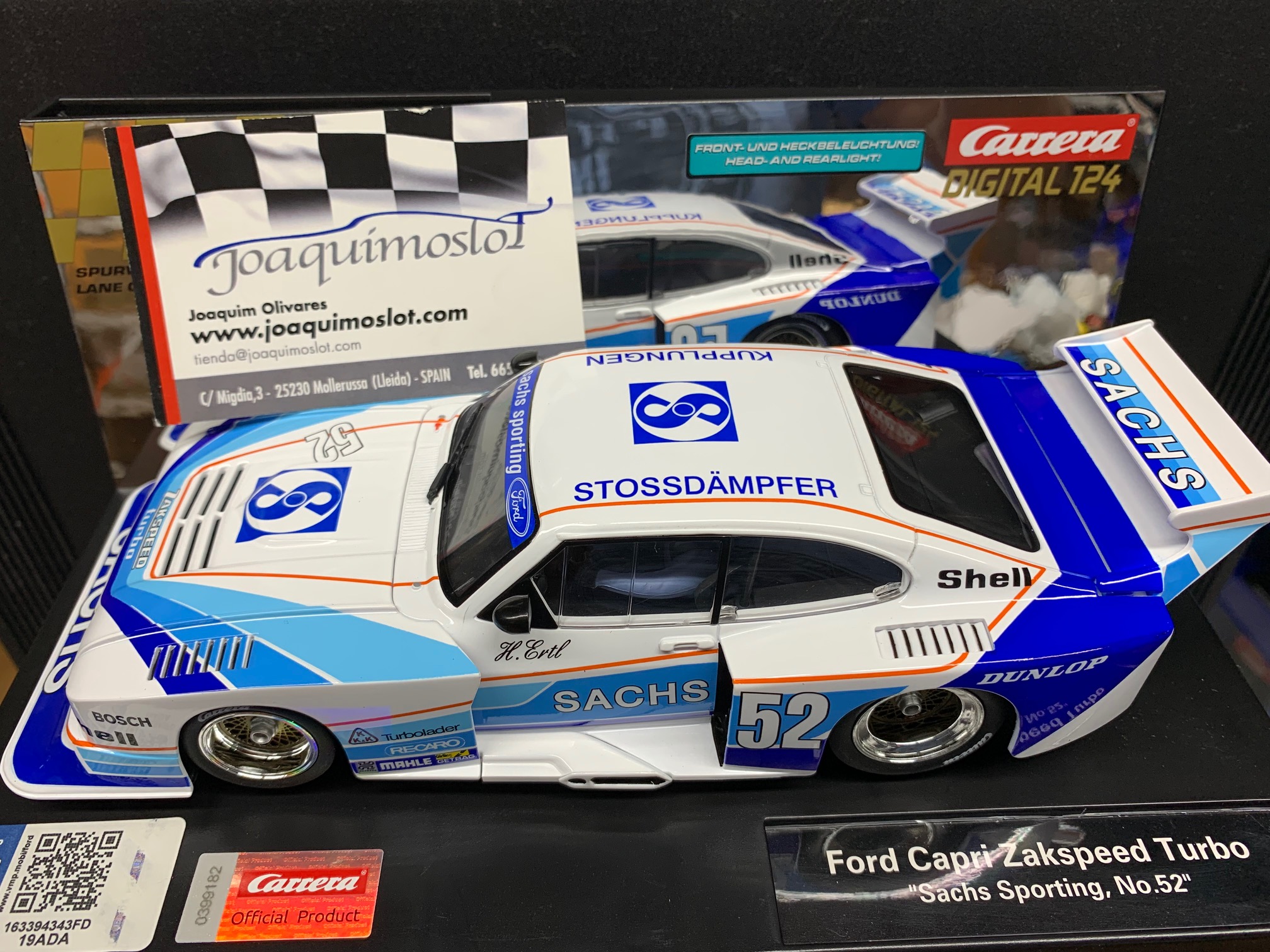 Carrera Digital 124 23910  Ford Capri Zakspeed  Turbo Sanchs Spo