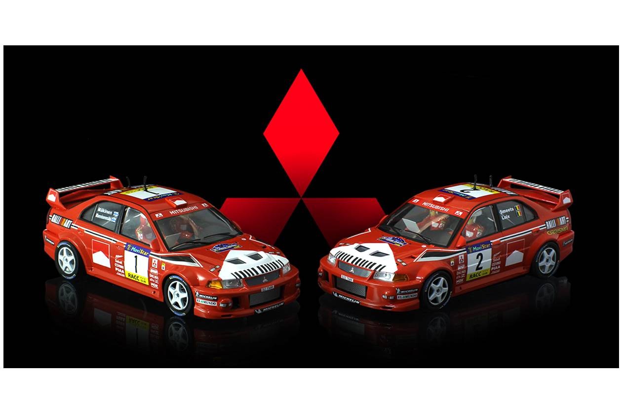 Scaleauto SC-6317Pack Mitsubishi Evo VI 1999 World Champion Twin