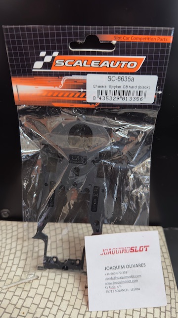 Scaleauto SC-6635a Chassis Spyker C8 Hard Negro