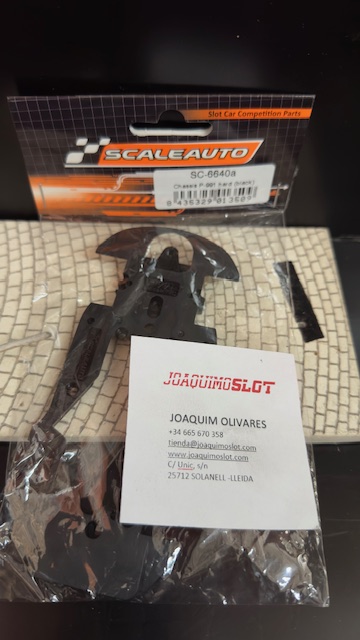 Scaleauto SC-6640a Chassis Porsche 911 Hard Negro