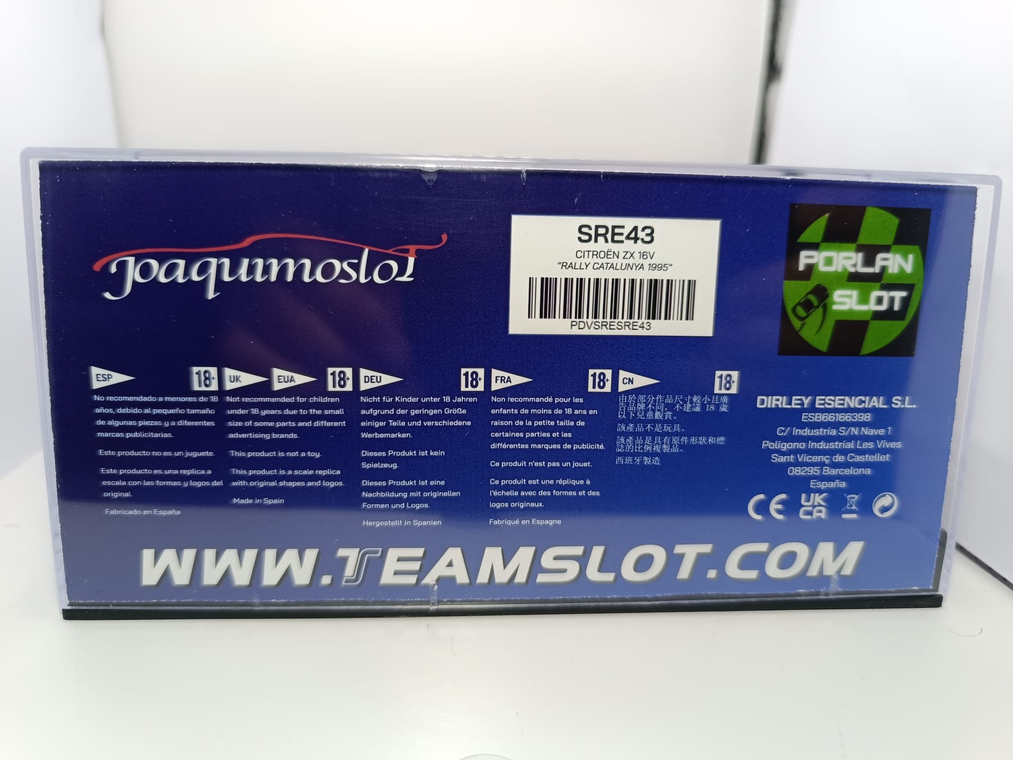 Teamslot SRE43 Citroën Zx 16V Car Rally Caja Catalunya 95