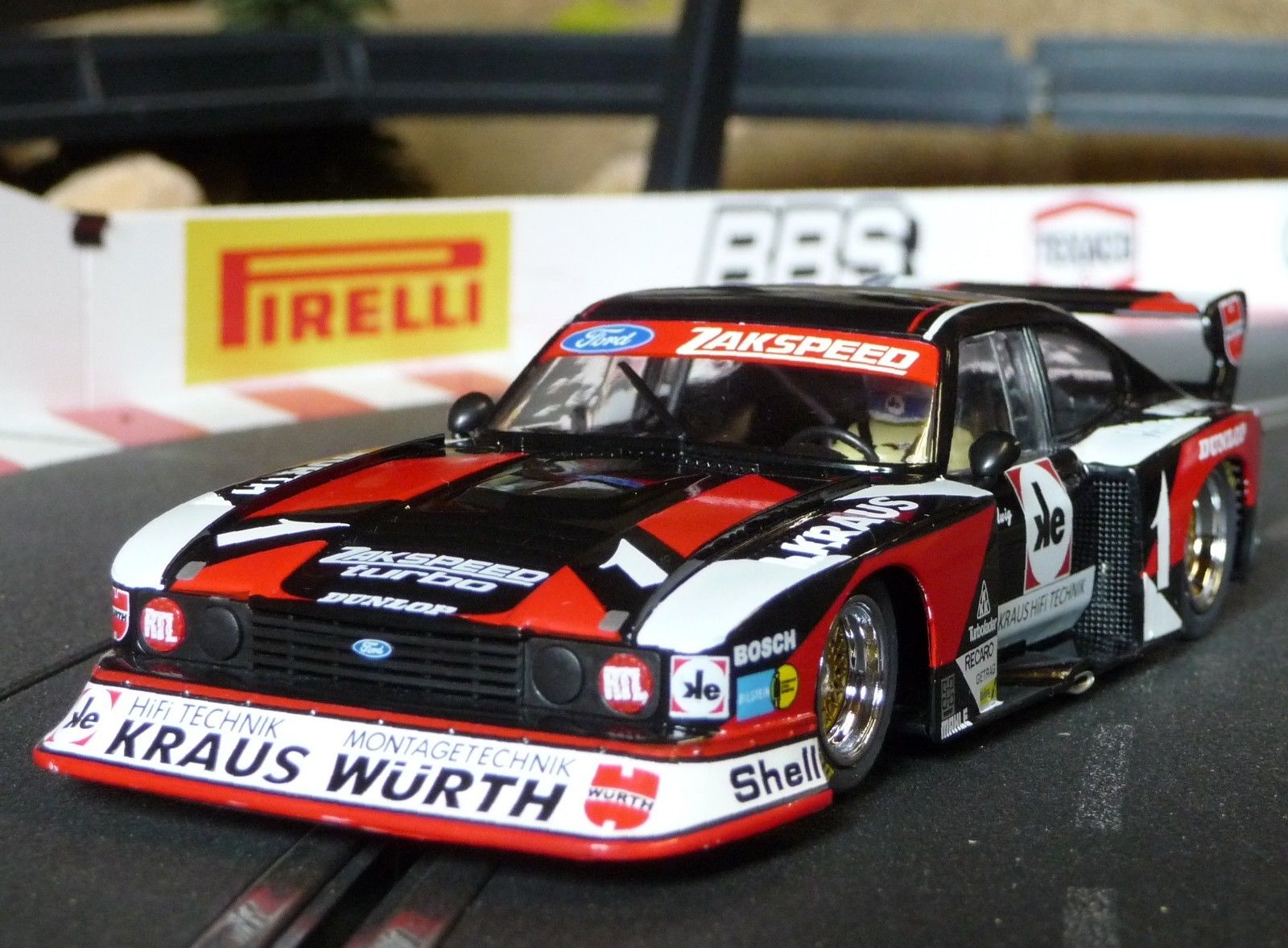 Sideways FORD CAPRI Gr.5 ZAKSPEED #1 DRM NURBURGRING 1980 K.LUDW