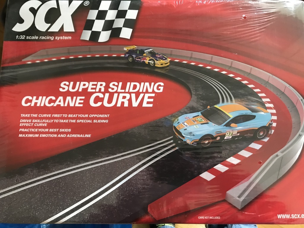 Scalextric U10398S100 Conjunto Pistas Curva Chicane Deslizante